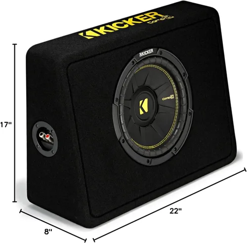 Vista 6 de KICKER KIC17-44TCWC104-RS Audio para coche CompC 10 pulgadas Camión Subbox Recinto 4 Ohm (renovado)