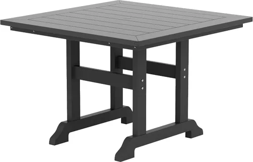 Vista 32 de Muebles Mesa de Comedor Rectangular Adirondack de 37 Pulgadas de Ancho x 71 Pulgadas de Largo, Resistente a los Rayos UV y a la Decoloración para su