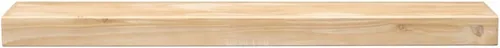 Vista 16 de MANTELSDIRECT Dakota - Estante de chimenea de 48 pulgadas, estante de madera de pino construido en caja con 9 pulgadas de profundidad, estante
