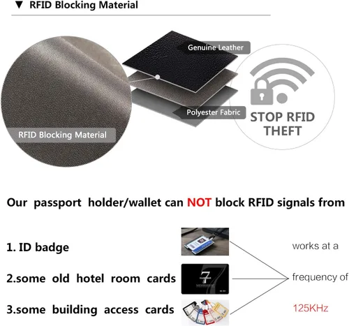 Vista 4 de BOSTANTEN - Carteras de cuero para mujer, bloqueo de identificación por radio frecuencia (RFID), cierre de cremallera alrededor, tarjetero, cartera