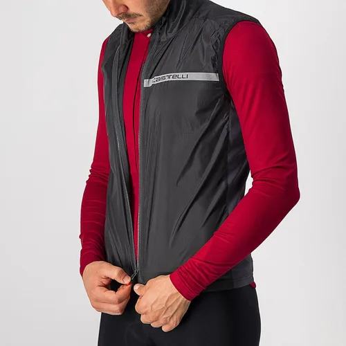 Vista 5 de Castelli Chaleco elástico de ciclismo Squadra para ciclismo de carretera y grava ciclismo