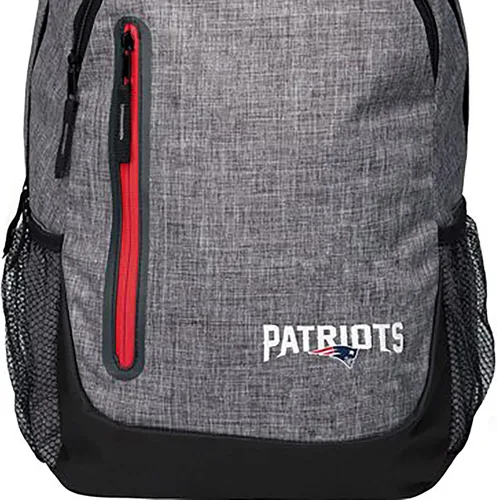 Vista 5 de FOCO New England Patriots NFL - Mochila de color gris jaspeado