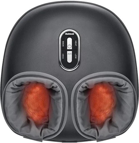 Vista 10 de Nekteck Shiatsu - Máquina masajeadora de pies con calor relajante, terapia de amasamiento profundo de compresión de aire elegible por la FSA