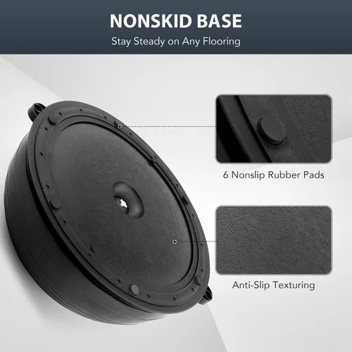Vista 6 de ZELUS Entrenador de pelota de equilibrio con bandas de resistencia y bomba de pie, pelota de yoga inflable para entrenamientos de gimnasio en casa