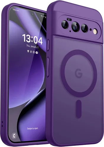 Vista 56 de CANSHN Funda magnética para Google Pixel 9 Pro XL (6.8 pulgadas), mejorada [protección completa de la cámara] [compatible con Magsafe]