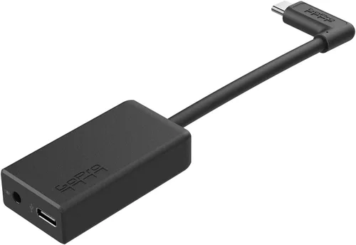 Vista 2 de Adaptador de micrófono de 3.5 mm Pro de GoPro (HERO5 Black/HERO5 Session) (accesorio oficial GoPro) Captura de audio de alta calidad con entrada