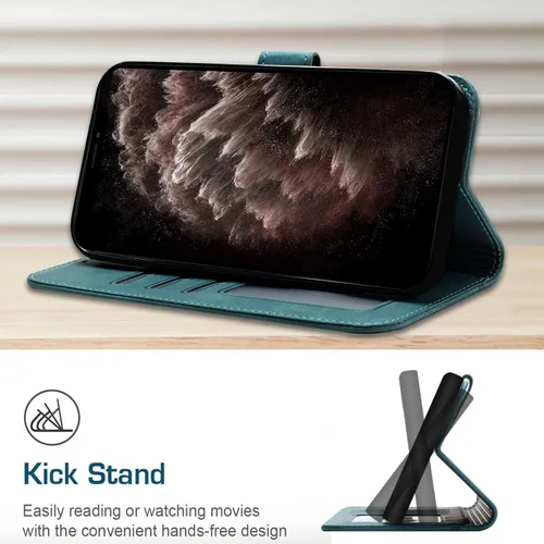 Vista 4 de IVY Poco X3 Funda Billetera Para Poco X3 [Estilo Sonrisa] [Piel Táctil Sensación] [Hebilla Magnética] Funda De Cuero PU Para Xiaomi Poco X3 / Poco