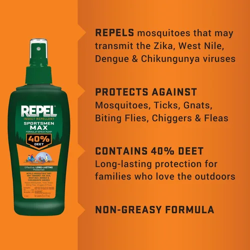Vista 9 de Repel Sportsmen Max Repelente de mosquitos e insectos 6 onzas, 40% DEET
