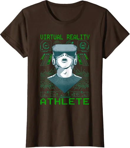 Vista 12 de Playera divertida de realidad virtual para atleta VR Gamer Negro