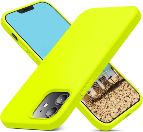 Vista 45 de JELE Funda a prueba de golpes diseñada para iPhone 11, funda de teléfono de silicona líquida con [forro de microfibra suave antiarañazos]