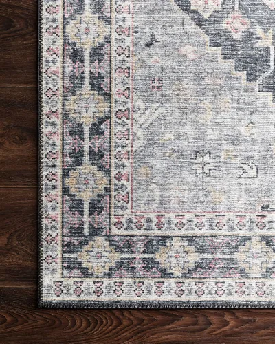 Vista 7 de Loloi Colección Skye SKY-02 - Alfombra de área, carbón/multi, 6'-0" x 9'-0
