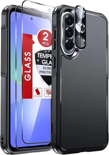 Vista 11 de LeYi Funda para teléfono Samsung Galaxy A15-5G: Funda Samsung A15 con protector de pantalla x 2 + 2 protectores de lente de cámara, protección