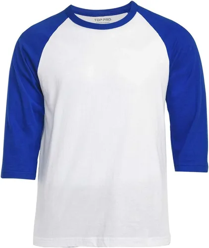 Vista 8 de Men's 3/4 Sleeve Raglan Cotton Baseball Tee Shirt