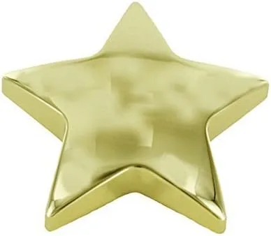 Vista 2 de Pisapapeles Gold Star de 4 pulgadas
