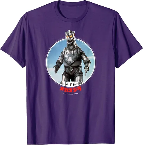 Vista 21 de Godzilla Mechagodzilla 1975 Icons of Toho T-Shirt Asphalt Grey
