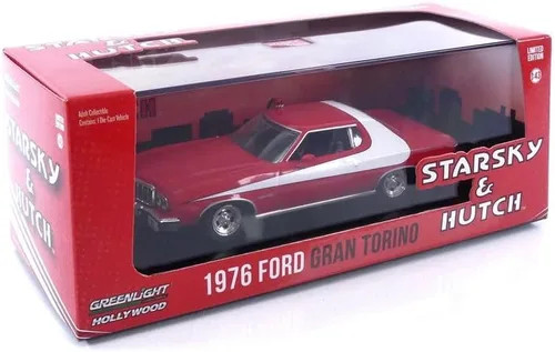 Vista 7 de Greenlight 86442 1976 Ford Gran Torino Starsky and Hutch Escala 1:43 Diecast