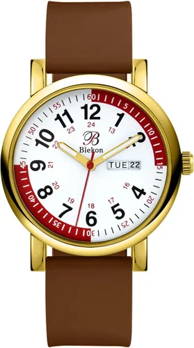 Vista 25 de Blekon Pulsometer Nurse Watch with Secondhand – Scrub Matching Band Colors for Medical Professionals – Super Easy to Read Dial w/Day and Date