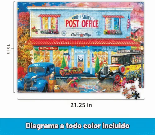 Vista 3 de Buffalo Games Country Life, rompecabezas de 500 piezas para adultos, póster