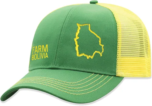 Vista 151 de John Deere Gorra de béisbol con logotipo y malla trasera con contraste, para hombre