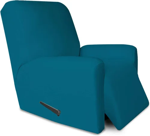 Vista 120 de PureFit Funda súper elástica para sofá reclinable con bolsillo, funda de sofá suave y antideslizante de elastano, lavable, protector de muebles
