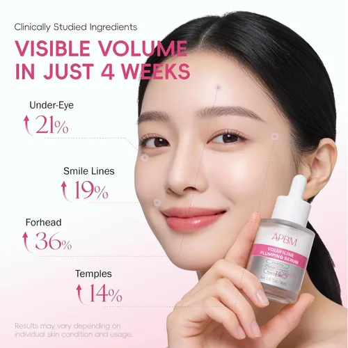 Vista 3 de APBM Volufiline Suero rellenador para la cara 5% de volufilina + 3% niacinamida + 1% multipéptido Volumen visible para líneas debajo de los ojos