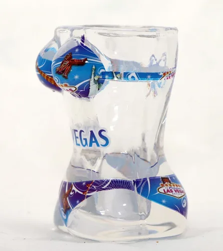 Vista 4 de Las Vegas Nevada Bikini Cuerpo Completo Azul Vaso de chupito 3D