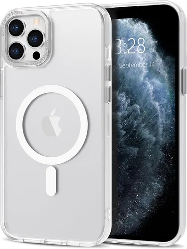 Vista 255 de Anuck - Funda magnética para iPhone 11 compatible con MagSafe, carcasa trasera mate translúcida dura, borde de TPU, delgada, resistente a impactos