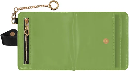 Vista 2 de Greenery Slim Wallet for Women RFID Blocking Bifold Card Holder with Zipper Coin Pocket, ID Window