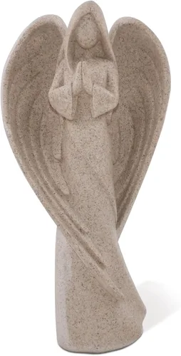 Vista 8 de SIMON'S SHOP Estatuas de ángel de 9 pulgadas, figuras de ángeles de oración de jardín, esculturas de ángel de pie para entradas, estantería, mesa