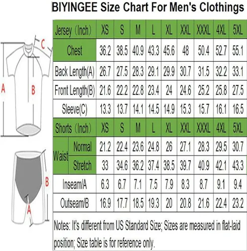 Vista 2 de BIYINGEE Maillot de ciclismo para hombre, manga corta, absorbe el sudor
