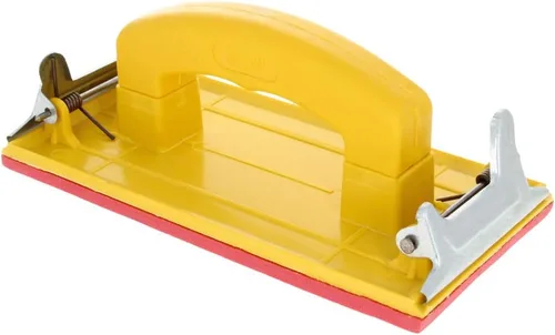 Vista 9 de Utoolmart Lijadora de mano con mango, soporte para papel de lija para madera, paneles de yeso, pulido de metal, 1 unidad