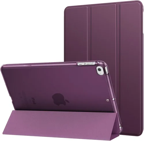 Vista 18 de MoKo Funda para iPad mini 5 2019/Mini 4 2015 (5ta/4ta Generación 7.9 pulgadas), funda delgada y ligera con soporte, con protector traslúcido