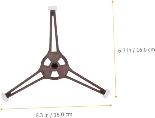 Vista 4 de Anillo giratorio de microondas con soporte de brazo triple Soporte universal de soporte de guía de rodillo de repuesto para piezas afiladas