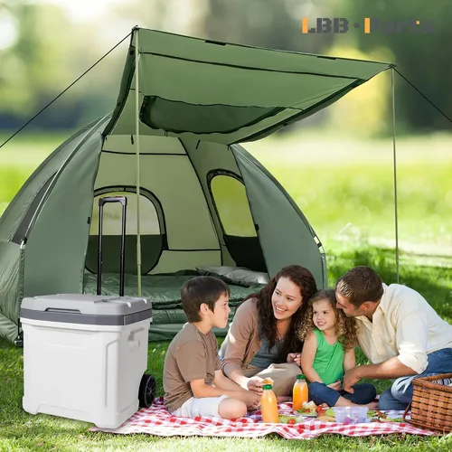Vista 5 de Mango telescópico de repuesto para Igloo Ice Cube y Latitude 60 Qt con ruedas, kit de mango telescópico para enfriador de 60 Qt