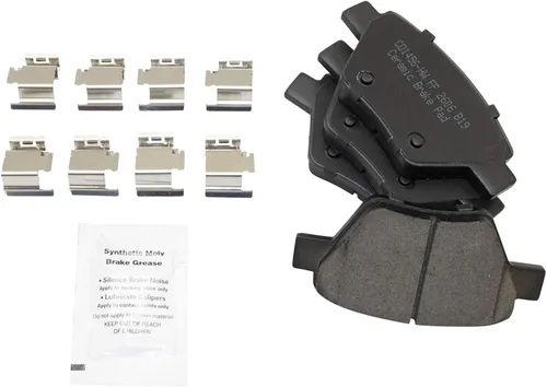 Vista 5 de TRQ Kit de pastillas de freno delanteras y traseras y rotores Kit químico de freno, pastillas de freno Rotor de freno Cerámica Premium G-Coated