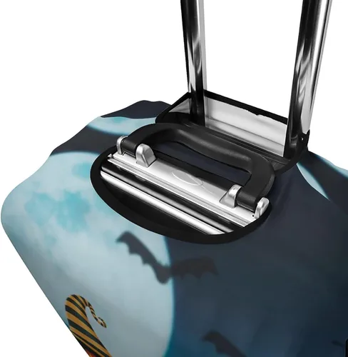 Vista 3 de Happy Helloween Night Travel Luggage Cover Anti-Scratch Suitcase Protector Washable Baggage XL