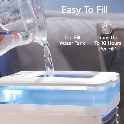 Vista 6 de Arctic Air Pure Chill - Enfriador de aire evaporativo de lujo, potente, silencioso, ligero y portátil con tecnología Hydro-Chill para dormitorio