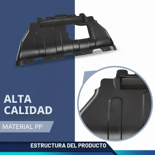 Vista 6 de PIT66 Protector contra salpicaduras de motor delantero compatible con Dodge Durango 2011-2024 / Jeep Grand Cherokee Summit 2021 55079191AE