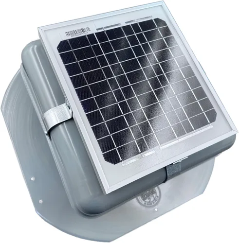 Vista 2 de Solar Mega RoofBlaster Roof Vent/Fan Ventilation Solutions (gris)