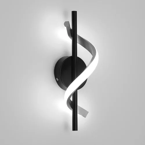 Vista 11 de Juego de 2 apliques de pared modernos con cable de 9 W, lámparas de pared LED de aluminio para dormitorio, sala de estar, pasillo, hotel