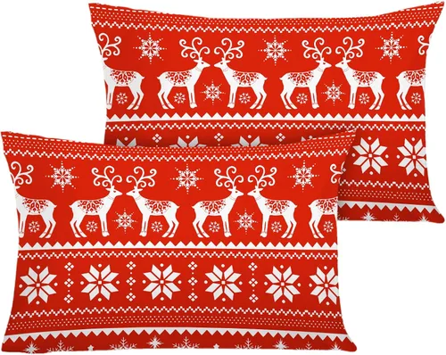 Vista 21 de YIYEA - Juego de 2 fundas de almohada tamaño Queen, microfibra cepillada Tela cepillada suave con una sensación suave y transpirable; fundas