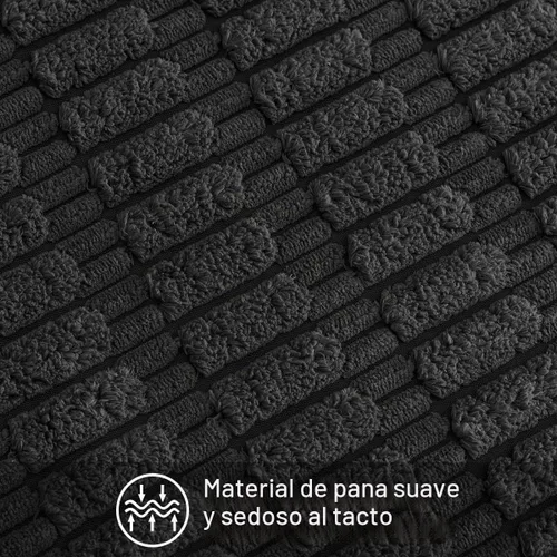 Vista 3 de Muamar Funda para Cama de Perro Protector de Sofá, Antideslizante Impermeable Fundas de Sofá para Sala de Estar Fundas de Sofá, Tapete de Sofá Negro