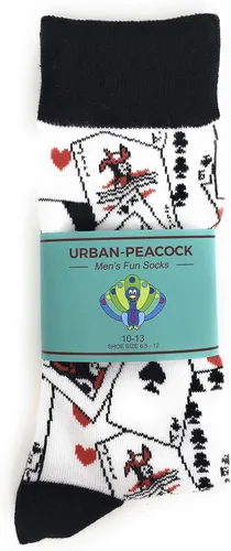 Vista 4 de Urban Peacock Calcetines de vestir divertidos para hombre, múltiples patrones, temas de música, beber y jugar