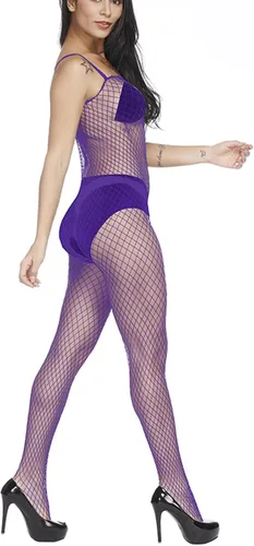 Vista 6 de Body de lencería sexy de red para mujer, para sexo, body de malla traviesa de una pieza, juego de rol, babydoll de stripper camisón
