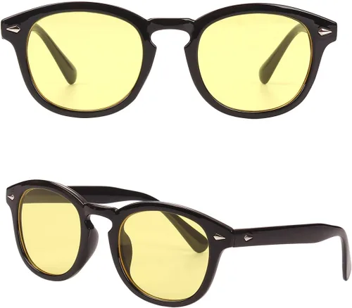 Vista 2 de Bestum Gafas de sol inspiradas retro con remaches tintado lente UV400