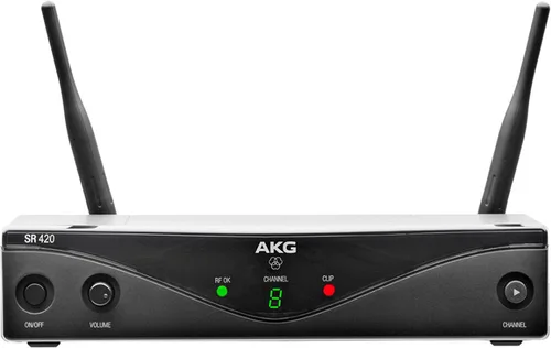 Vista 2 de AKG Pro Audio WMS420 Vocal Set Banda Un sistema de micrófono inalámbrico con receptor estacionario SR420 y transmisor de mano HT420