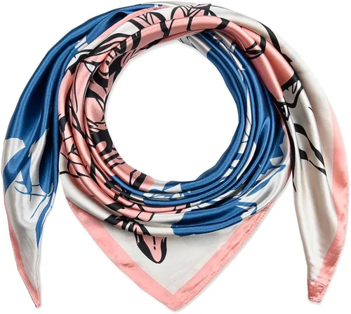 Vista 118 de corciova - Bufanda cuadrada grande para mujer, diadema sedosa para cabello rizado, lazo para dormir por la noche, bandana a la moda, 35 x 35