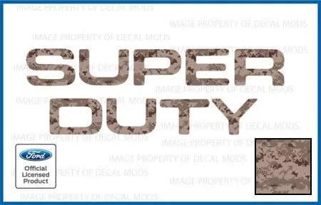 Vista 5 de 2008-2016 Insertos de letras para portón trasero (calcomanías delgadas) de reemplazo para Ford F250 F350 F450 Super Duty (2008-2016) Bandera