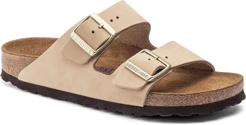 Vista 51 de Birkenstock Sandalias unisex Arizona con plantilla suave para adultos Negro (black Oiled Leather)