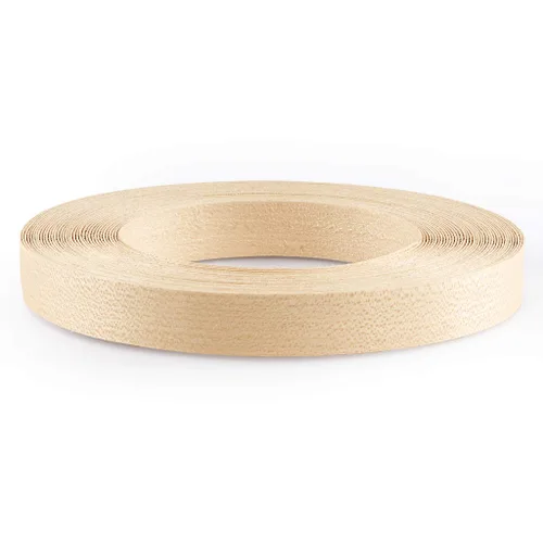 Vista 10 de Skelang Rollo de Banda de Borde de Chapa de Madera de Arce de 2" x 50' Preencolada para Planchar con Adhesivo Termofusible Cinta de Madera Flexible